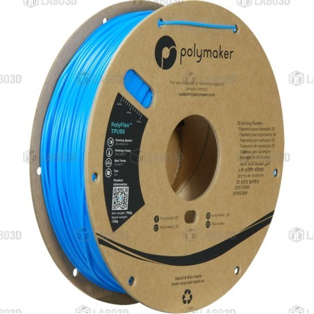 Polymaker PolyFlex - TPU95 - Bleu (Blue) - 1.75mm - 750 gr