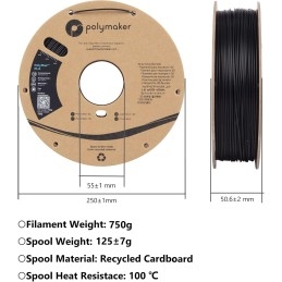 Polymaker PolyFlex - TPU90 - Black - 1.75mm - 750 gr