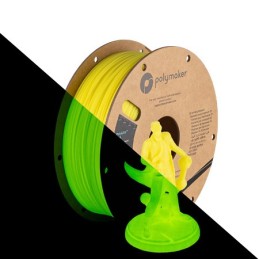 Polymaker PolyLite Luminous - PLA - Jaune (Yellow) - 1.75mm - 1 Kg