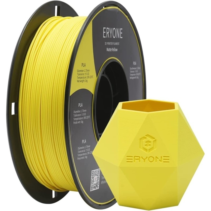 ESUN ePLA-Matte Black Filament PLA mat 1.75 mm 1 kg noir (mat) 1