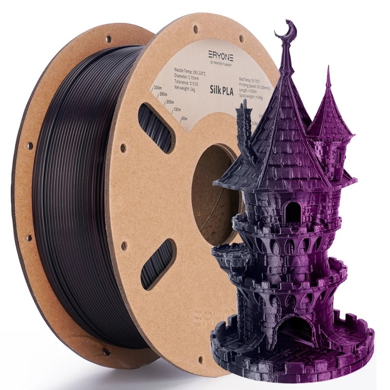 IEMAI PLA Filament 1.75mm, PLA Filament Imprimante 3D, Double