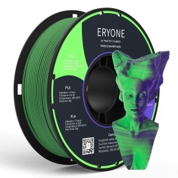 Eryone - PLA Matte Dual-Color - Rose poussiéreuse & Vert sauge (Dusty Rose  & Sage Green) - 1.75mm - 1 Kg