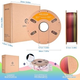 Eryone - PLA - Silk Sunset Rainbow - 1.75mm - 1 Kg